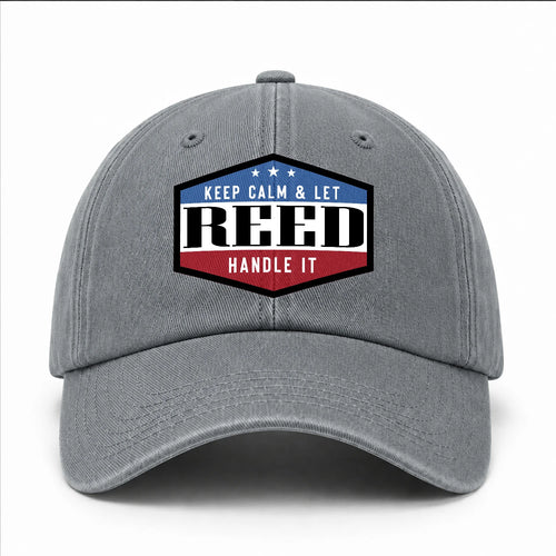 Keep Calm & Let Your Name Handle It Washed Cap REED 13K1 C87PF