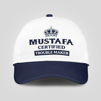 Certified Your Name Trouble Maker Washed Cap MUSTAFA 13K1 C148PF