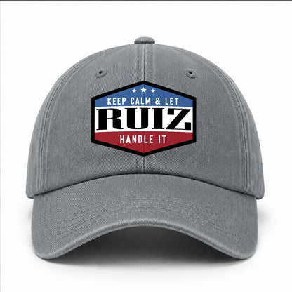 Keep Calm & Let Your Name Handle It Washed Cap RUIZ 13K1 C87PF