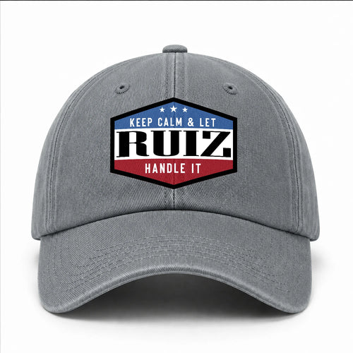 Keep Calm & Let Your Name Handle It Washed Cap RUIZ 13K1 C87PF