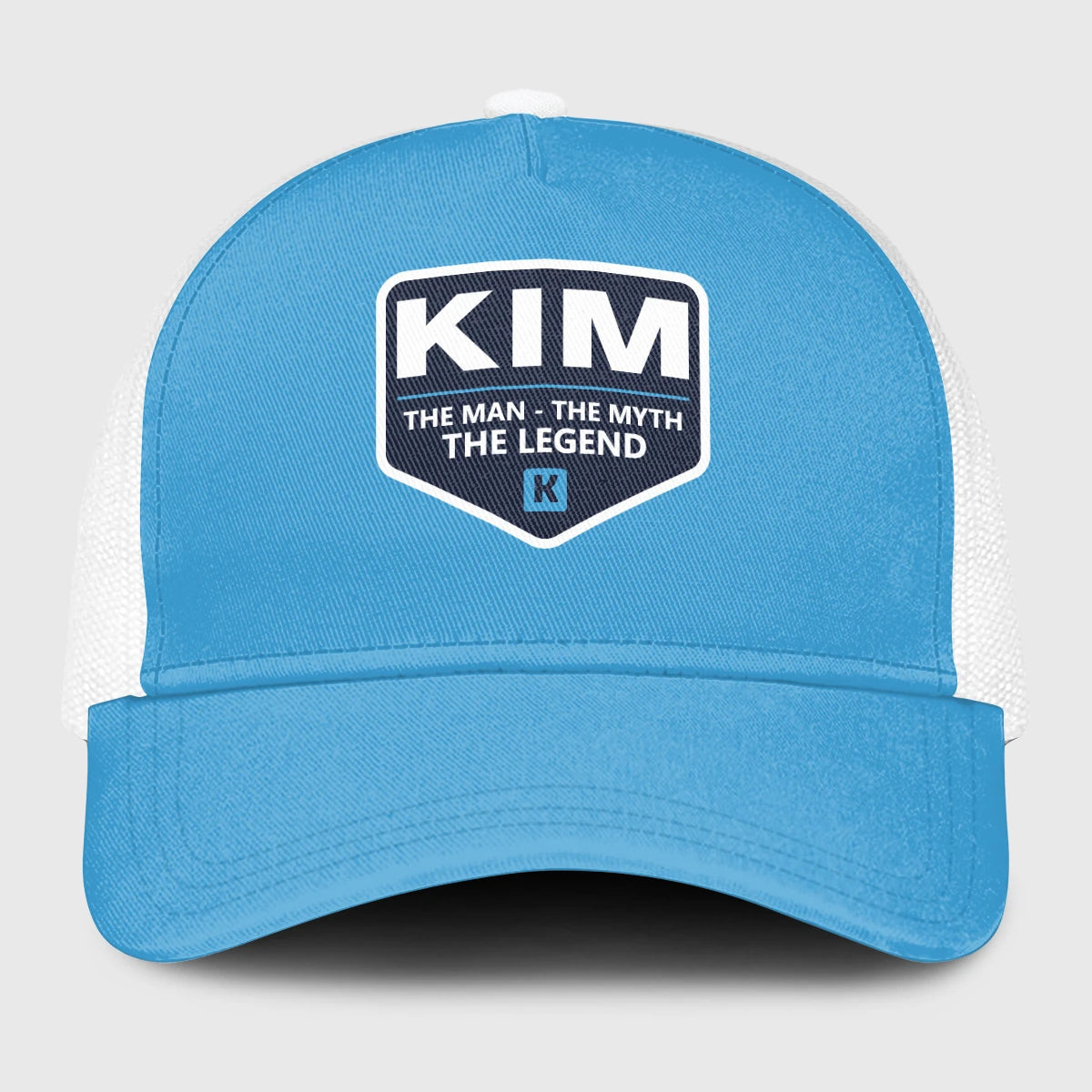 The Man The Myth The Legend Light Blue Mesh Cap KIM 13K1 C190PF