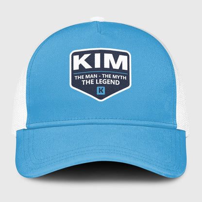 The Man The Myth The Legend Light Blue Mesh Cap KIM 13K1 C190PF