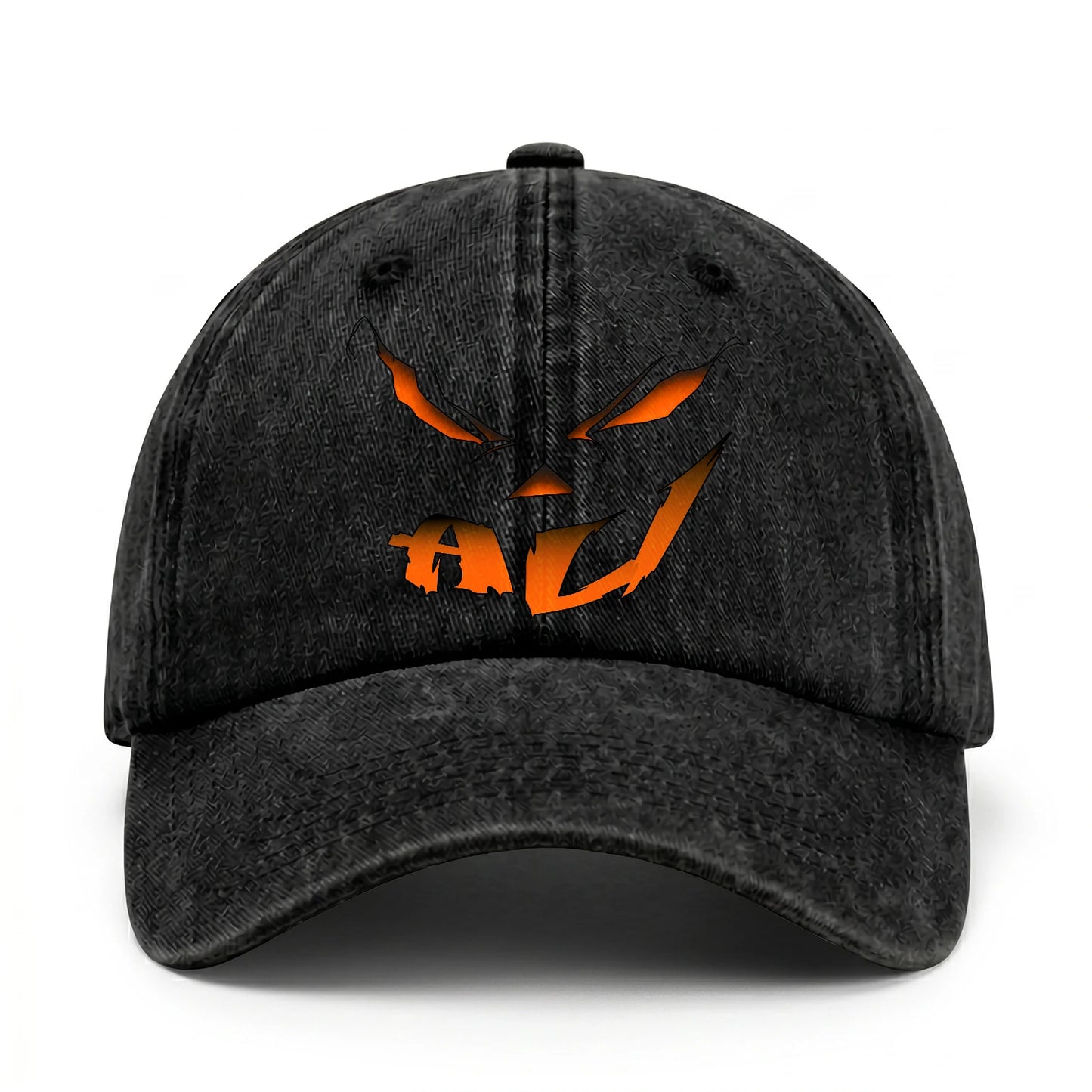 Your Name Jack O' Lantern Halloween Washed Cap ALI 13K1 C100PF