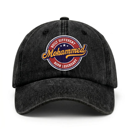 Built Different Born Legendary Logo Washed Cap MOHAMMED 13K1 C65PF