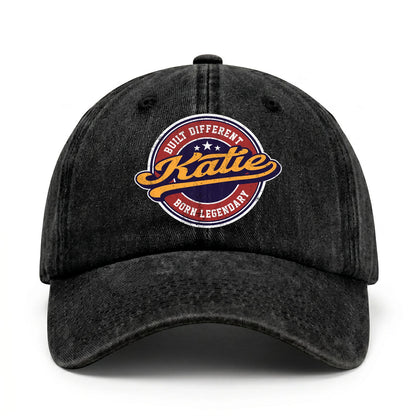 Built Different Born Legendary Logo Washed Cap KATIE 13K1 C65PF