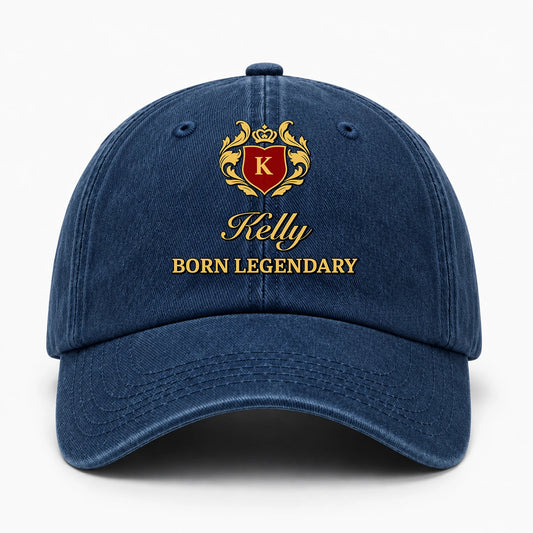 Born Legendary Royal Blue Washed Cap KELLY 13K1 C183PF