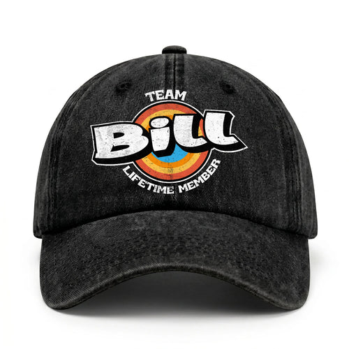 Team Your Name Lifetime Member Logo Cap BILL 13K1 C66PF