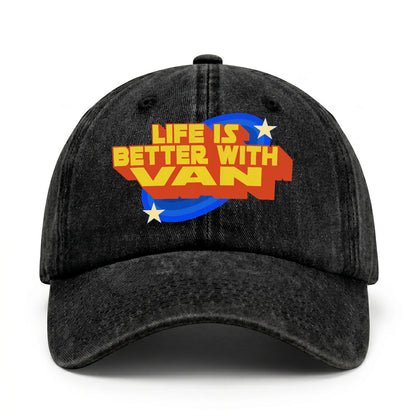 Life Is Better With Your Name Retro Washed Cap VAN 13K1 C62PF