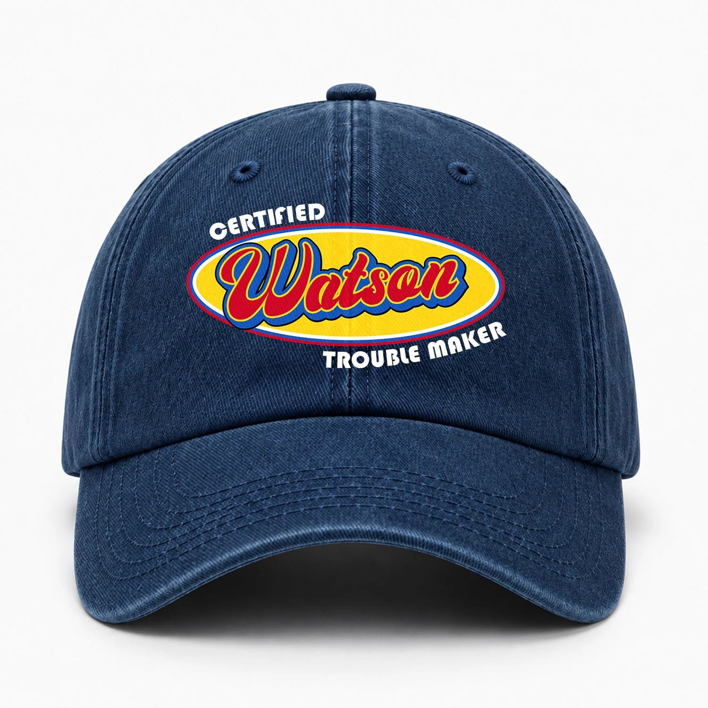 Certified Your Name Trouble Maker Washed Cap WATSON 13K1 C73PF