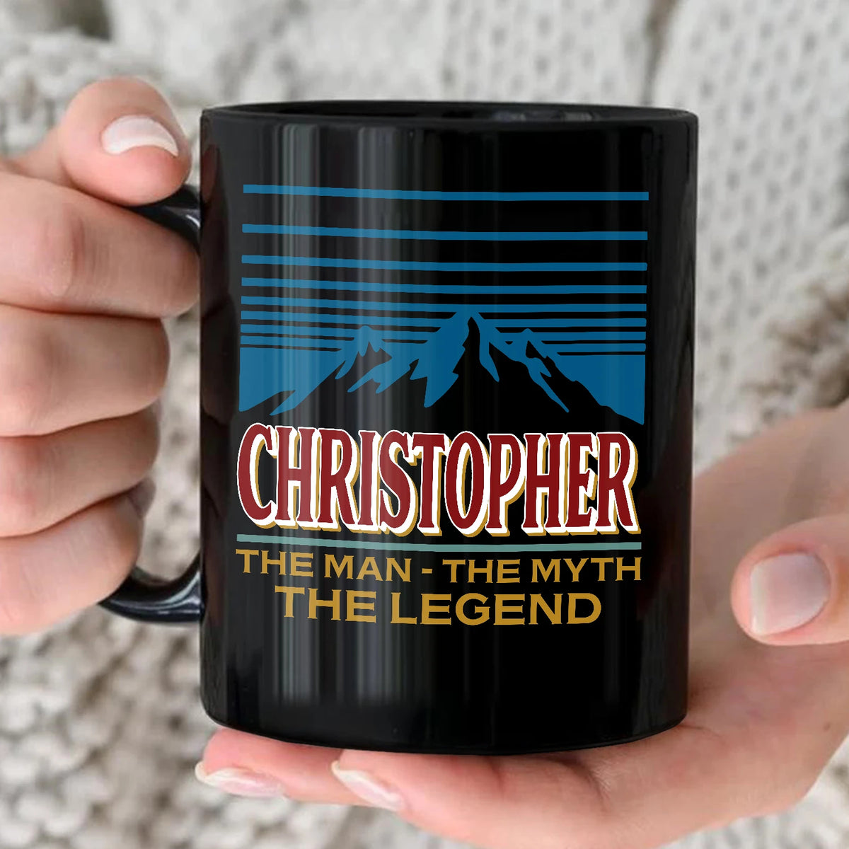 The Man The Myth The Legend Mountain Mug CHRISTOPHER 13K1 MG04
