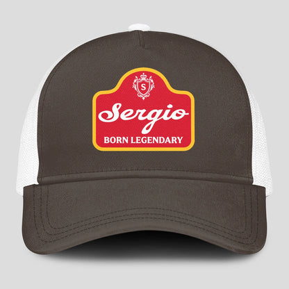 Born Legendary Charcoal Mesh Cap SERGIO 13K1 C196PF
