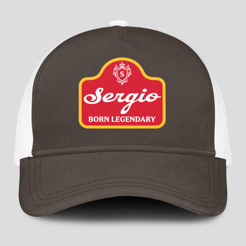 Born Legendary Charcoal Mesh Cap SERGIO 13K1 C196PF