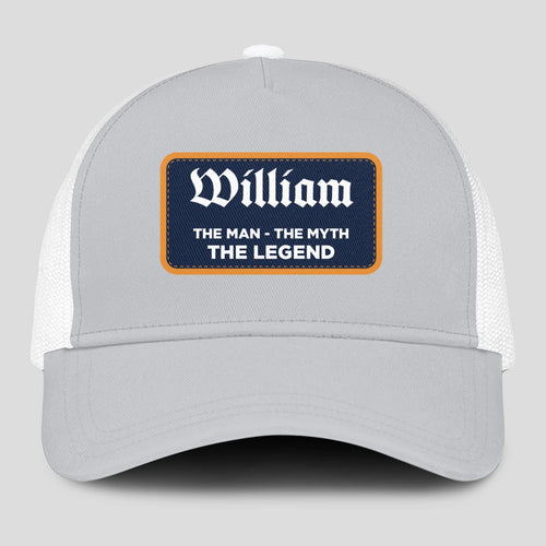 The Man The Myth The Legend Gray Mesh Cap WILLIAM 13K1 C204PF