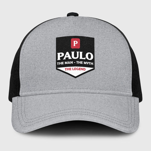 The Man The Myth The Legend Gray Mesh Cap PAULO 13K1 C189PF