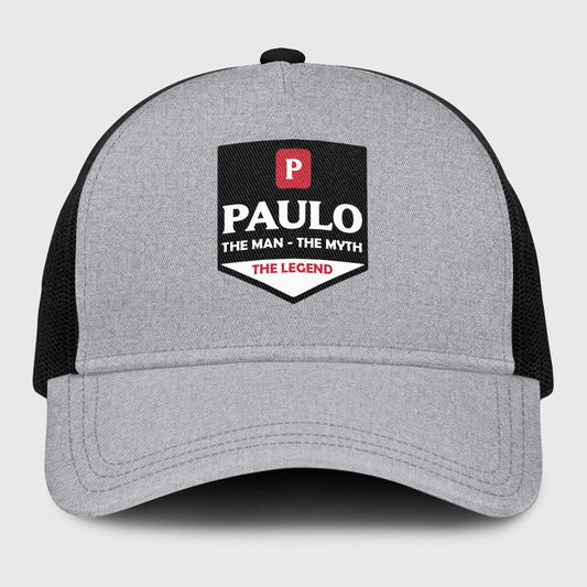 The Man The Myth The Legend Gray Mesh Cap PAULO 13K1 C189PF