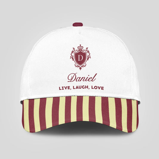 Live Laugh Love Burgundy And Yellow Cap DANIEL 13K1 C120PF