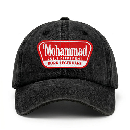 Built Different Born Legendary Red Logo Washed Cap MOHAMMAD 13K1 C63PF