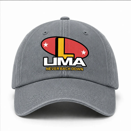 Never Back Down With Your Name And Initial Letter Washed Cap LIMA 13K1 C82PF