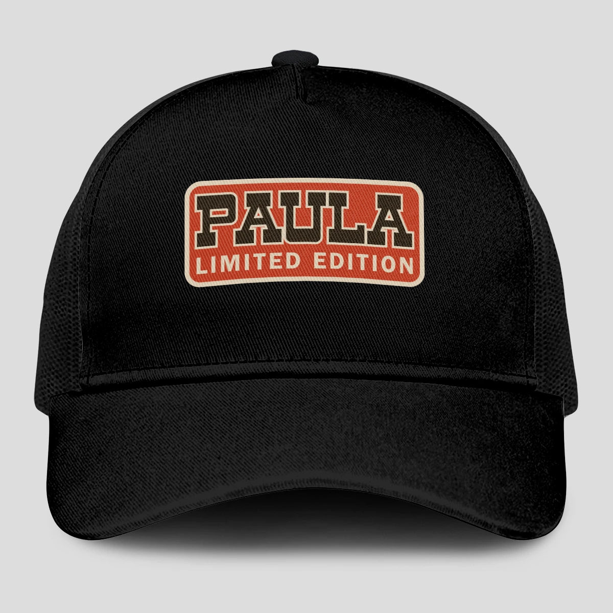 Limited Edition Red Logo Black Mesh Cap PAULA 13K1 C215PF