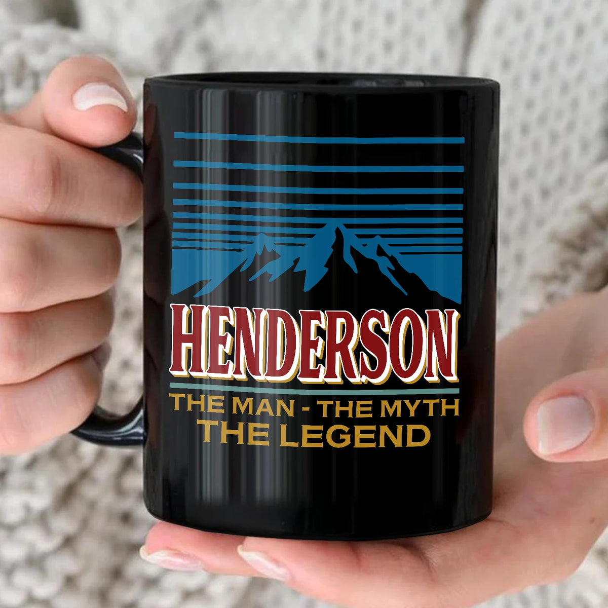 The Man The Myth The Legend Mountain Mug HENDERSON 13K1 MG04