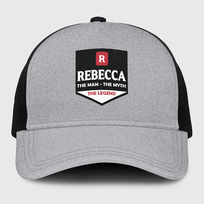The Man The Myth The Legend Gray Mesh Cap REBECCA 13K1 C189PF