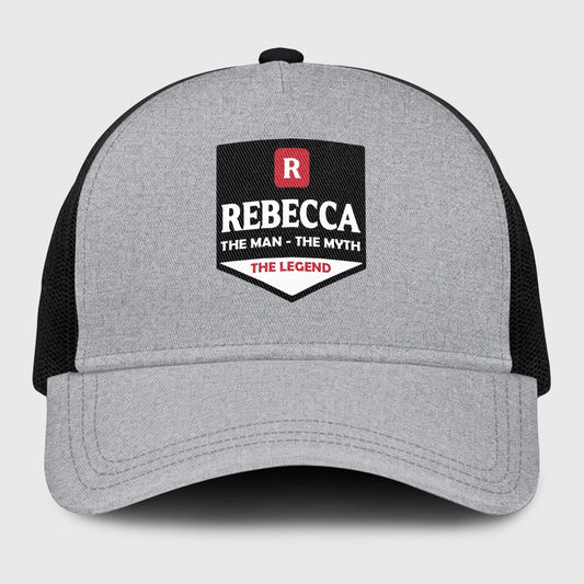 The Man The Myth The Legend Gray Mesh Cap REBECCA 13K1 C189PF