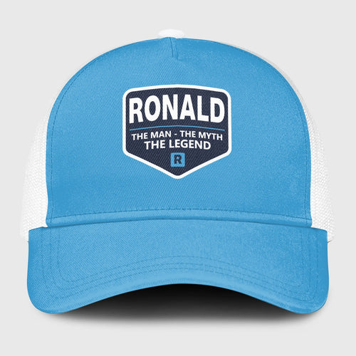 The Man The Myth The Legend Light Blue Mesh Cap RONALD 13K1 C190PF