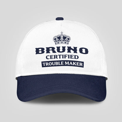 Certified Your Name Trouble Maker Washed Cap BRUNO 13K1 C148PF