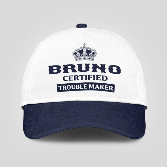 Certified Your Name Trouble Maker Washed Cap BRUNO 13K1 C148PF