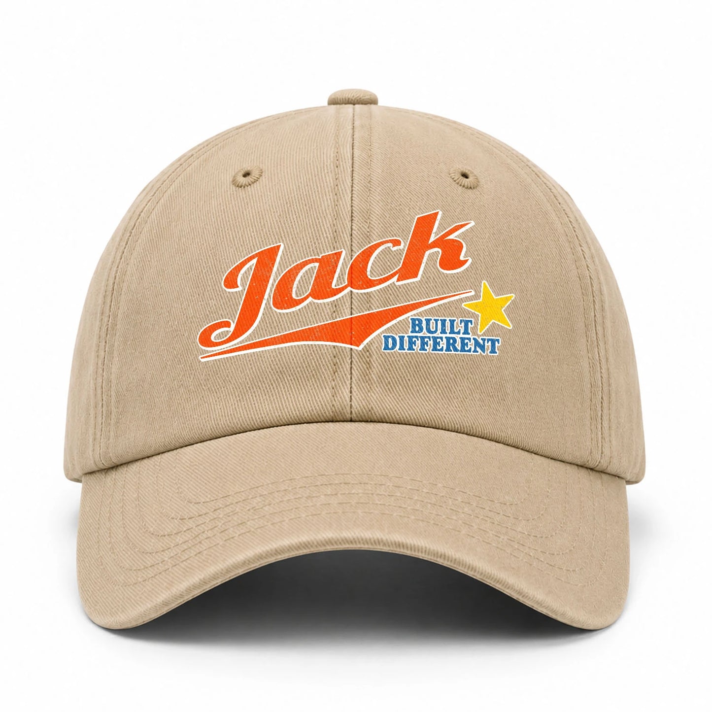 Your Name Built Different Logo Washed Cap JACK 13K1 C56PF
