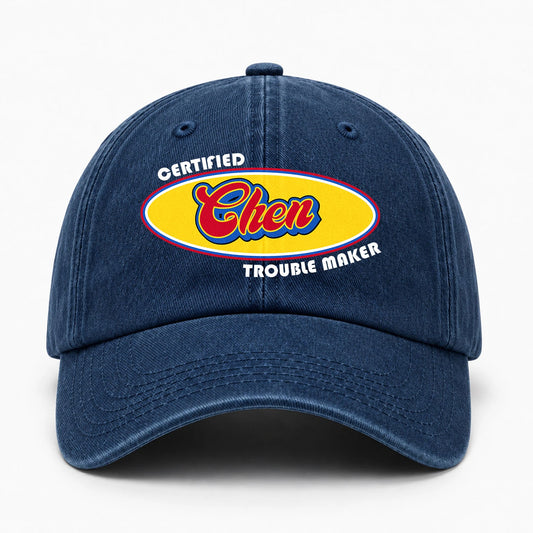 Certified Your Name Trouble Maker Washed Cap CHEN 13K1 C73PF