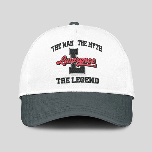 The Man The Myth The Legend Custom Initial Letter And Name Cap LAWRENCE 13K1 C38PF