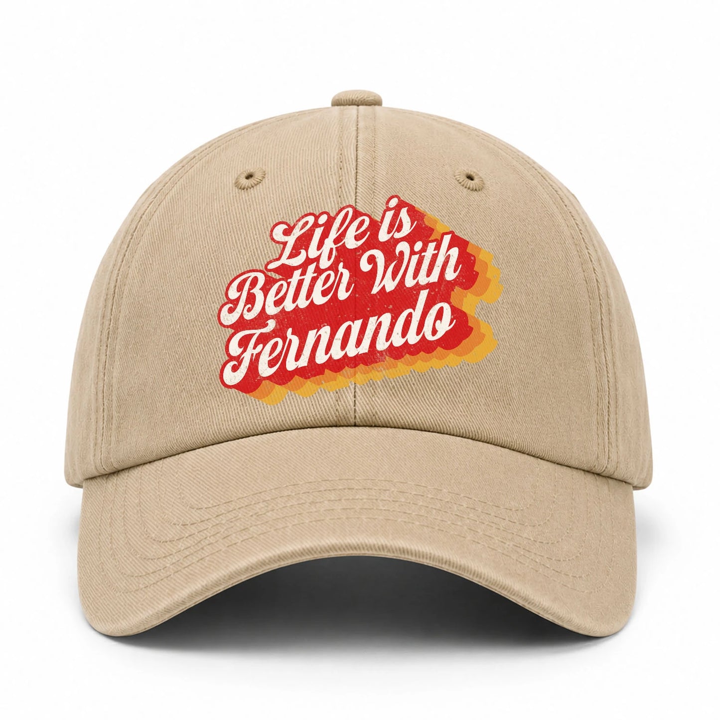 Life Is Better With Your Name Vintage Washed Cap FERNANDO 13K1 C67PF