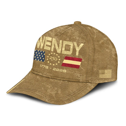 WENDY 13K1-C14PF 250th Anniversary Patriotic Baseball Cap 1776–2026
