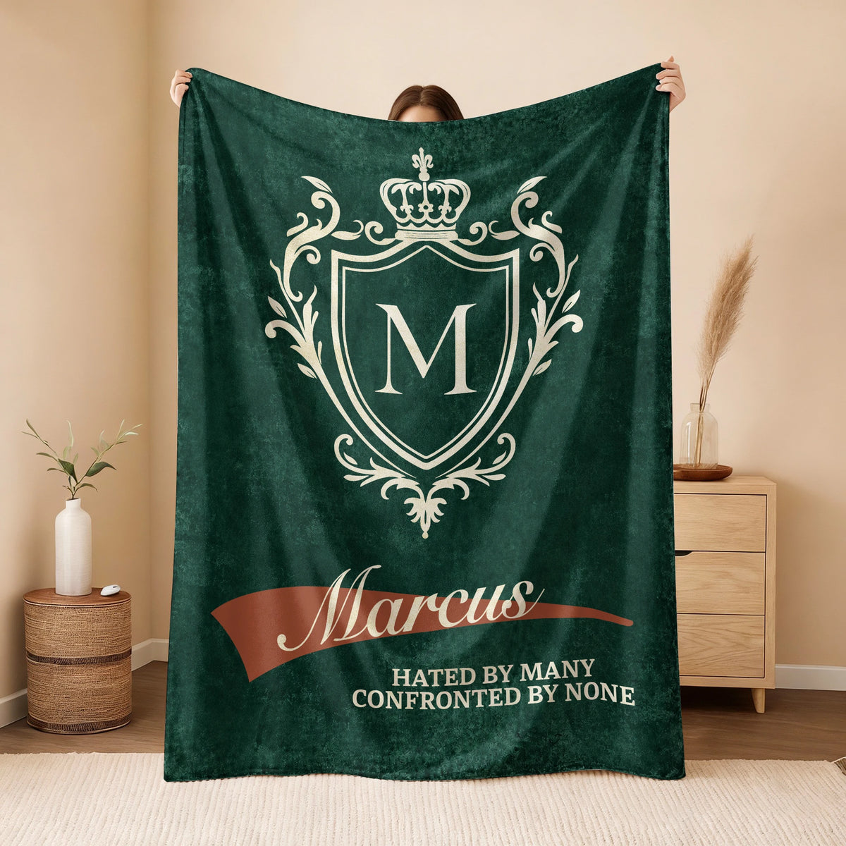 Hated by Many Confronted by None Old Money Blanket MARCUS 13K1 BK19