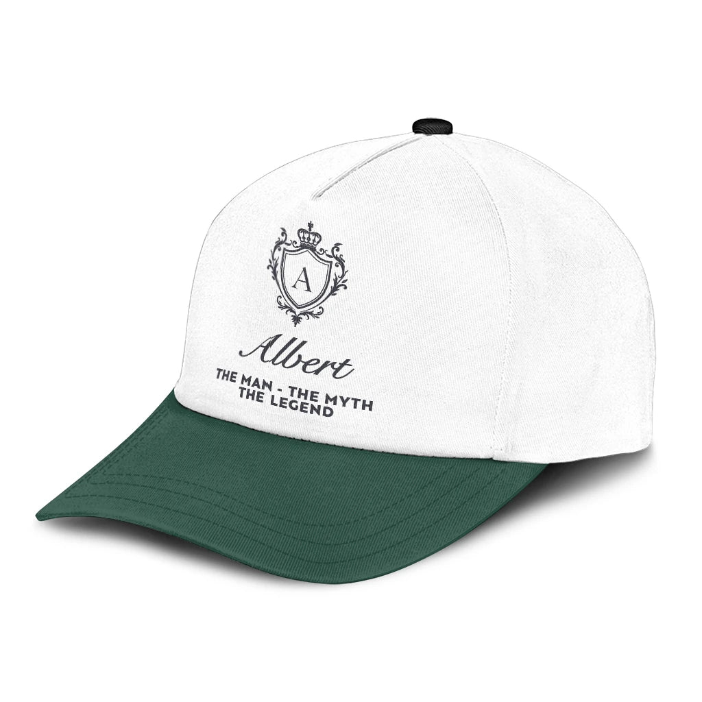 The Man The Myth The Legend Beautiful Green And White Cap ALBERT 13K1 C171PF