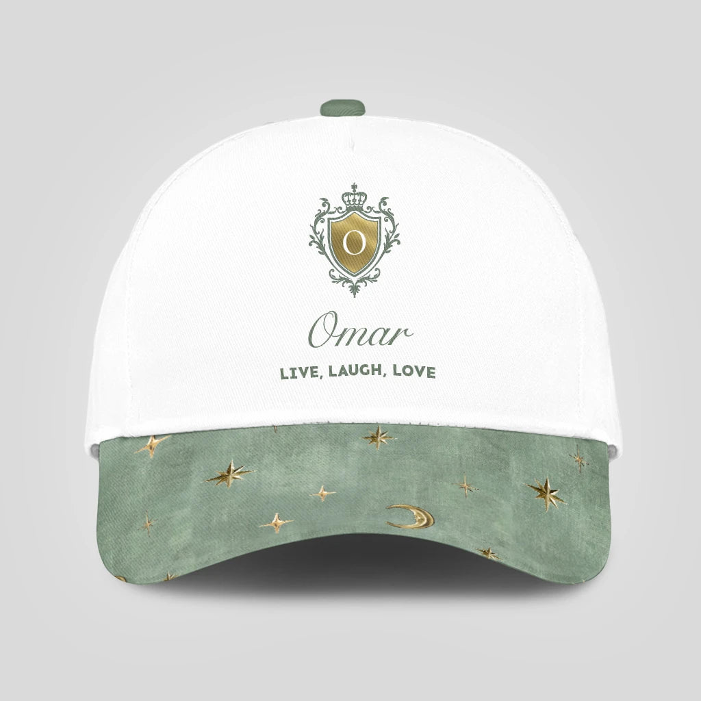 Live Laugh Love Stars And Moon Green Cap OMAR 13K1 C124PF