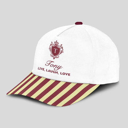 Live Laugh Love Burgundy And Yellow Cap TONY 13K1 C120PF