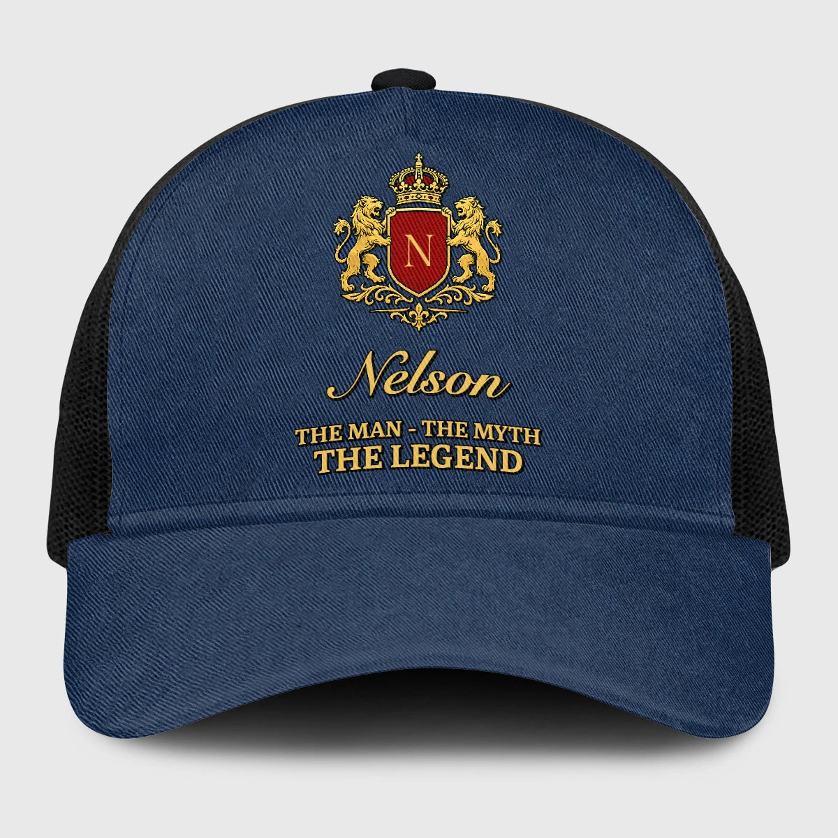 The Man The Myth The Legend Royal Blue Mesh Cap NELSON 13K1 C187PF