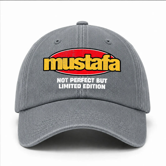 Your Name Not Perfect But Limited Edition Red Logo Washed Cap MUSTAFA 13K1 C84PF
