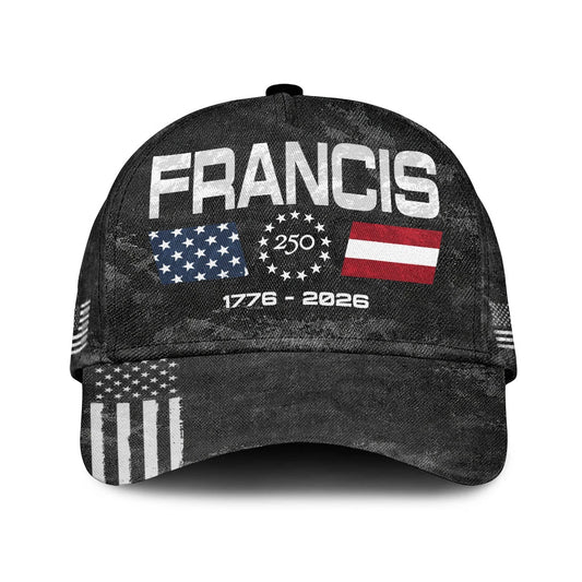 FRANCIS 13K1-C13PF 250th Anniversary Patriotic Baseball Cap 1776–2026