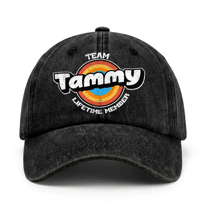 Team Your Name Lifetime Member Logo Cap TAMMY 13K1 C66PF