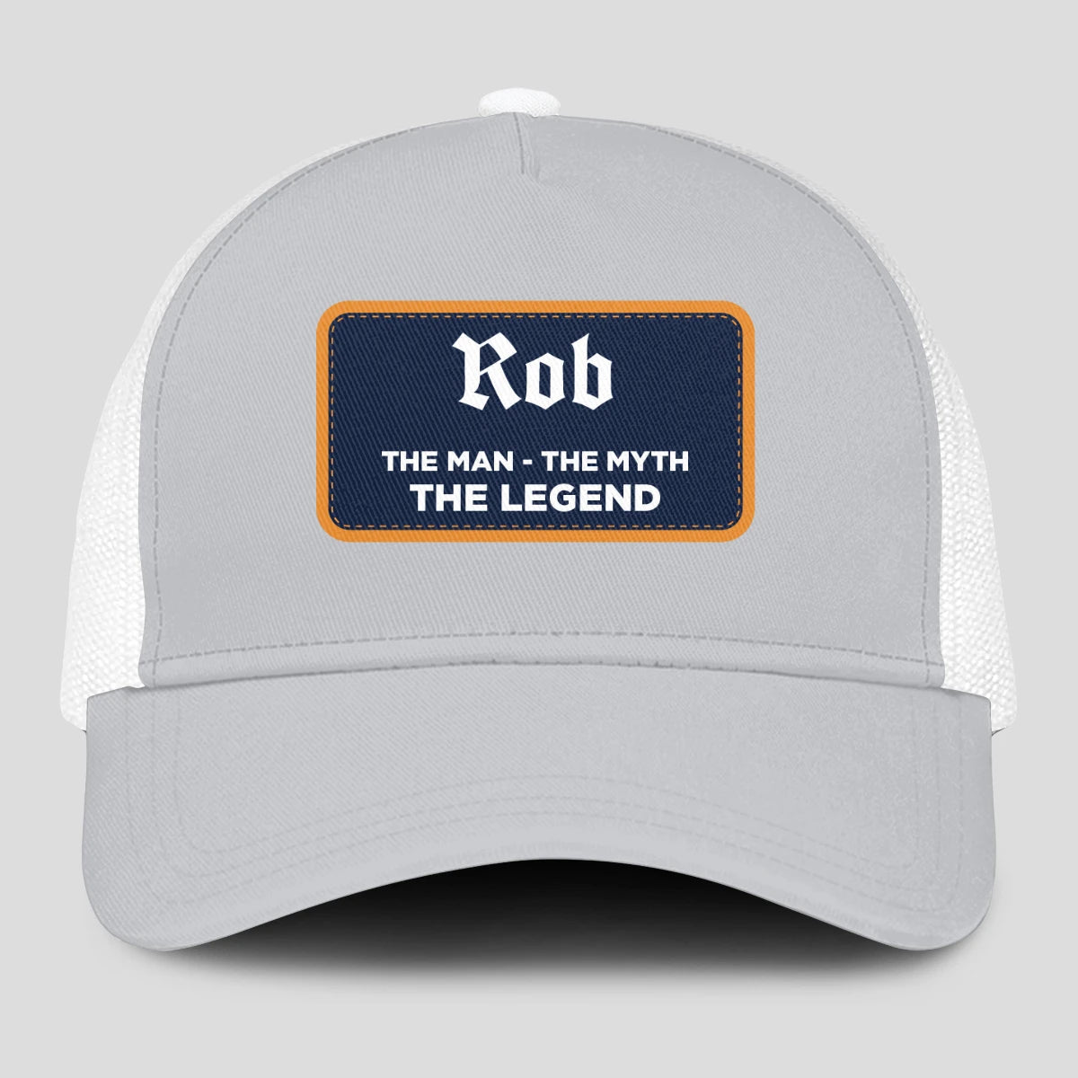 The Man The Myth The Legend Gray Mesh Cap ROB 13K1 C204PF