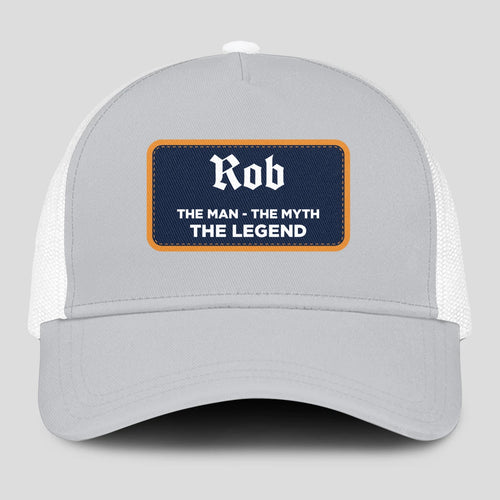 The Man The Myth The Legend Gray Mesh Cap ROB 13K1 C204PF