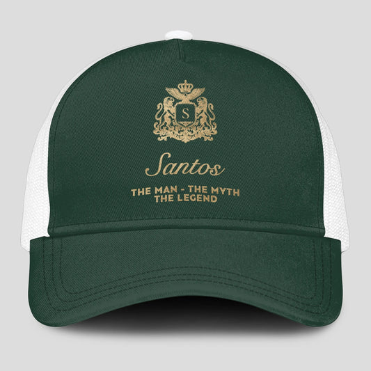 The Man The Myth The Legend Sage Green Mesh Cap SANTOS 13K1 C192PF