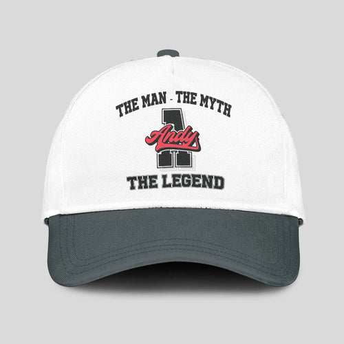 The Man The Myth The Legend Custom Initial Letter And Name Cap ANDY 13K1 C38PF