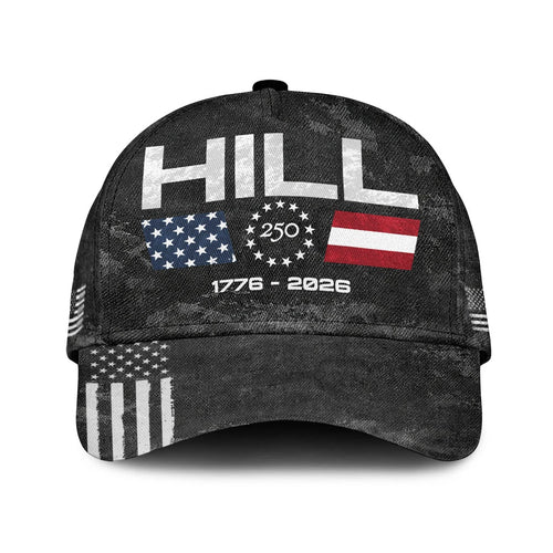 HILL 13K1-C13PF 250th Anniversary Patriotic Baseball Cap 1776–2026