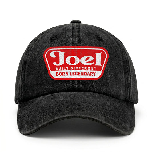 Built Different Born Legendary Red Logo Washed Cap JOEL 13K1 C63PF