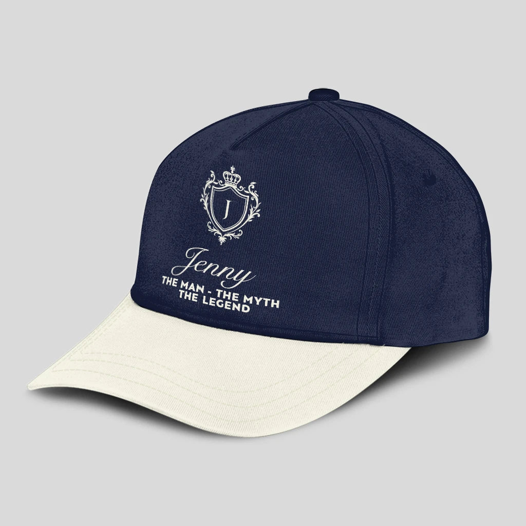 The Man The Myth The Legend Navy And Beige Cap JENNY 13K1 C145PF