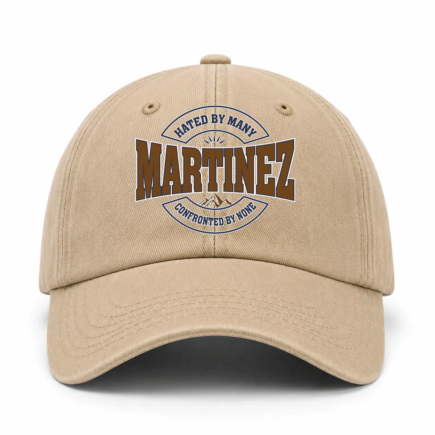 Hated By Many Confronted By None Washed Cap MARTINEZ 13K1 C36PF